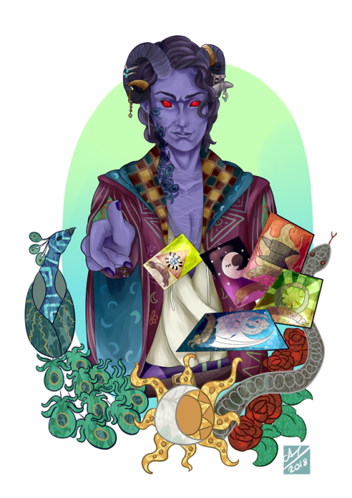 - Mollymauk -Had an evening to myself where I decided to draw my new favourite tiefling.Artwork &cop