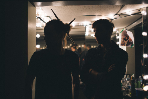 greg sellin & andrew wales backstage at the vic theatre, chicago, il - october 30th, 2015