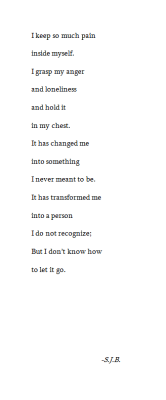 I used to be like this until I made the decision to stop being so angry and sad about things - I just wasn&rsquo;t going to do it anymore. I got rid of the negative&hellip;toxic people in my life, and just make an actual effort to be happy. I&rsquo;m