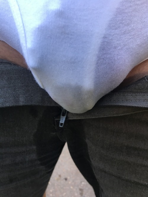 wyosing:Pissed himself.  And being punished for it.  (which he loves).