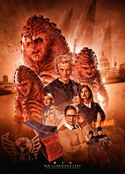 Here’s a scrapped Zygon Invasion / Zygon Inversion piece I did for a comic cover. In the end we deci