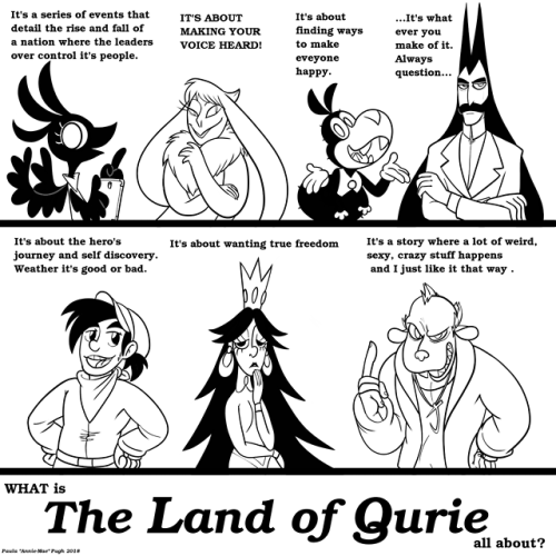 SO when I was asked how to summarize the concept of Land of Qurie, it was hard to do. I’m mostly jus