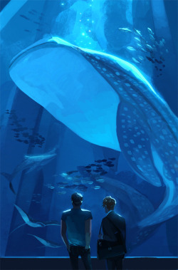 seventypercentethanol:  an eternal summer with you. Where Sousuke and Makoto go on a date to the Churaumi Aquarium. (also read this lovely story about the residents of this aquarium by Hwei)