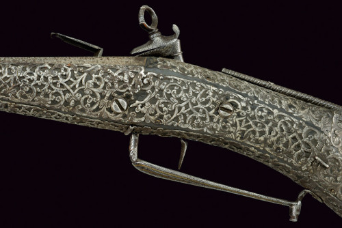 Ornate Sardinian miquelet musket signed “Barbuti”, 18th century.
