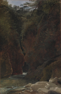 laclefdescoeurs:  View of a Gorge in Italy,