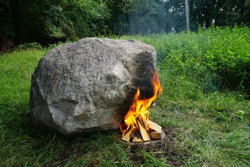  Hot Rock, Lost Rock, Router This past summer, Aram Bartholl installed a project called Keepalive in