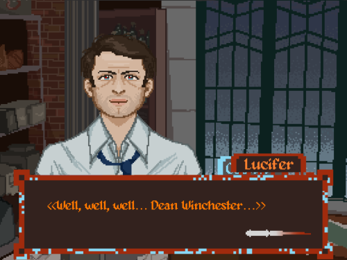 Scene From Supernatural S11e11 Into The Mystic Redone In A Pixel Art Rpg/visual Novel Style! I Can Only