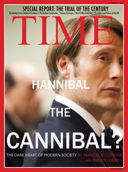 okayophelia:AU: the trial of Hannibal Lecter is televised, Cover + Leader Article |  [inspired by x]