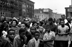 harlemcollective: “Malcolm X Rally”Harlem, 1963.Photo: Bruce Davidson