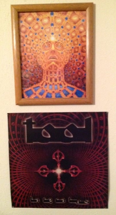 This hangs in my room. Happy Birthday Alex Grey!