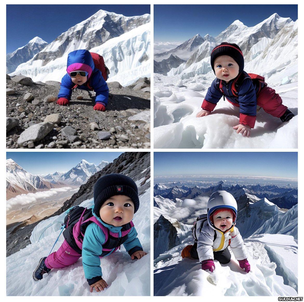 Babies climbing Mount...