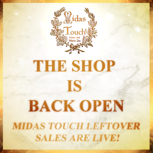 Midas Touch is back! We’ll be hosting a leftovers sale for those who missed us the first time around