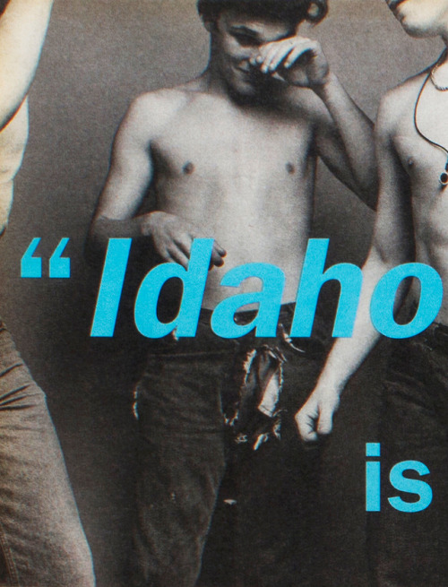 mariah-do-not-care-y: Interview Magazine November 1991, “My Own Private Idaho”, Ph. Bruc