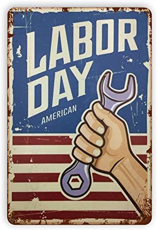 VINTAGE Labor Day SIGNS  :: BUY LOCAL 