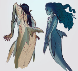 makkon: still going with the shark merms,