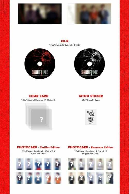 fy-parksungjin - DAY6 shoot me - youth part Album User Guide