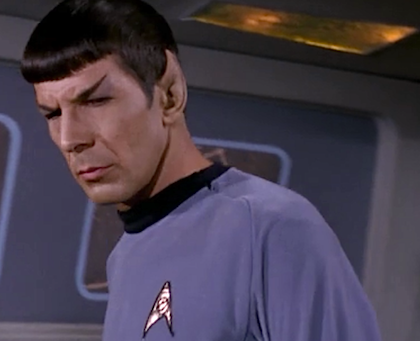 maximumdarkwarps: spatscolombo: That one time when Spock finally fell for one of Kirk’s conver