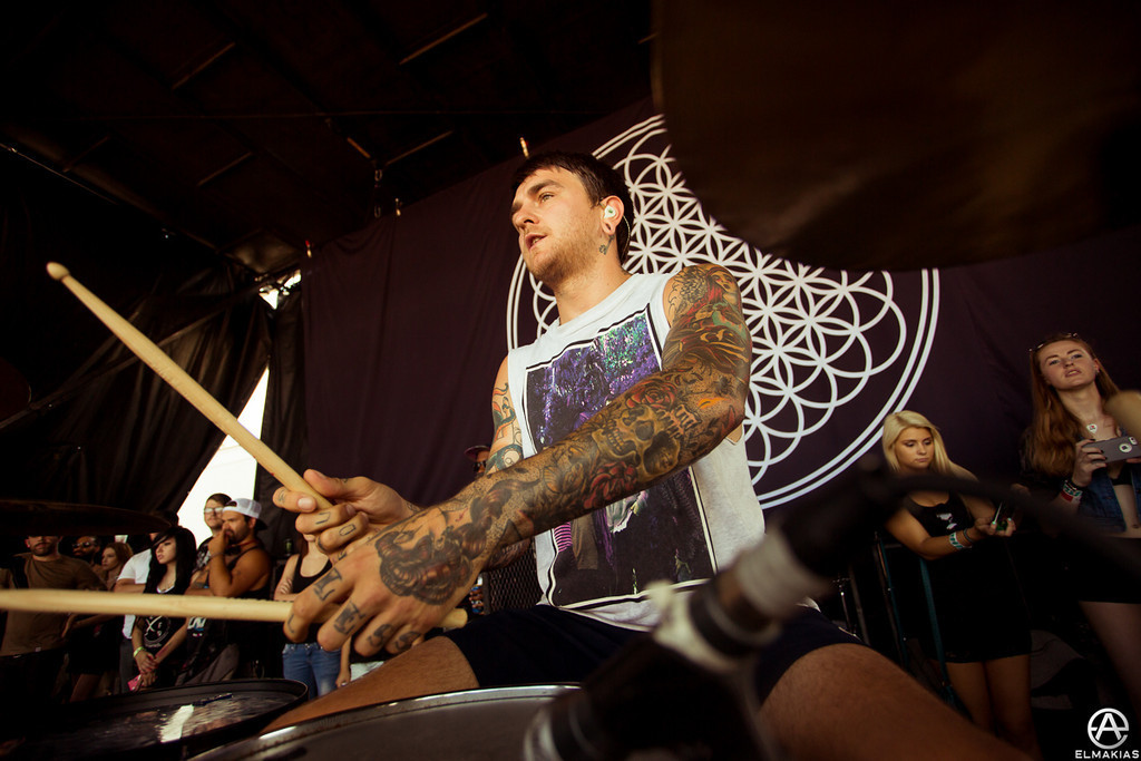 gorgeous-little-killjoys:  Matt Nicholls of Bring Me The Horizon on Warped Tour 2013