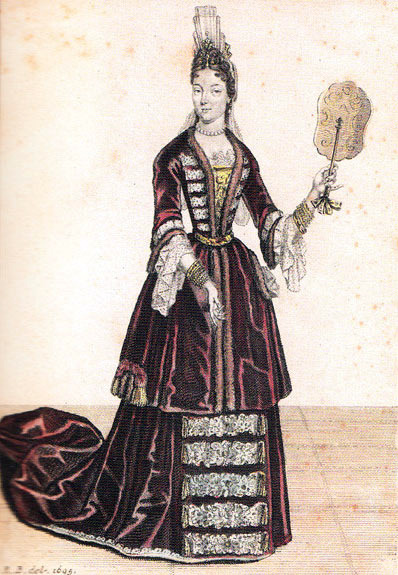 Tereza Gosiewska by Henri Bonnart, 1695
