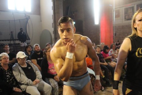 CLASSIC BRITISH HEEL HAS FREE RANGE ON 2 YOUNG STUDS ON THERE DEBUT IN THE WRESTLING RING