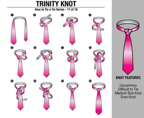 Trinity Knot: How to tie a tie - part 17/18