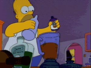 ikillsugar:ruinedchildhood:Remember when Homer invented Lean?Seriously WTF ?