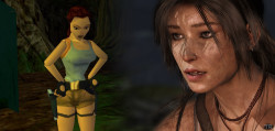 Lara Croft: Antes y ahora. Los años no pasan nada mal.