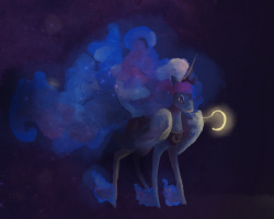 that-luna-blog:  Moon Hoarse by Pigeonbby