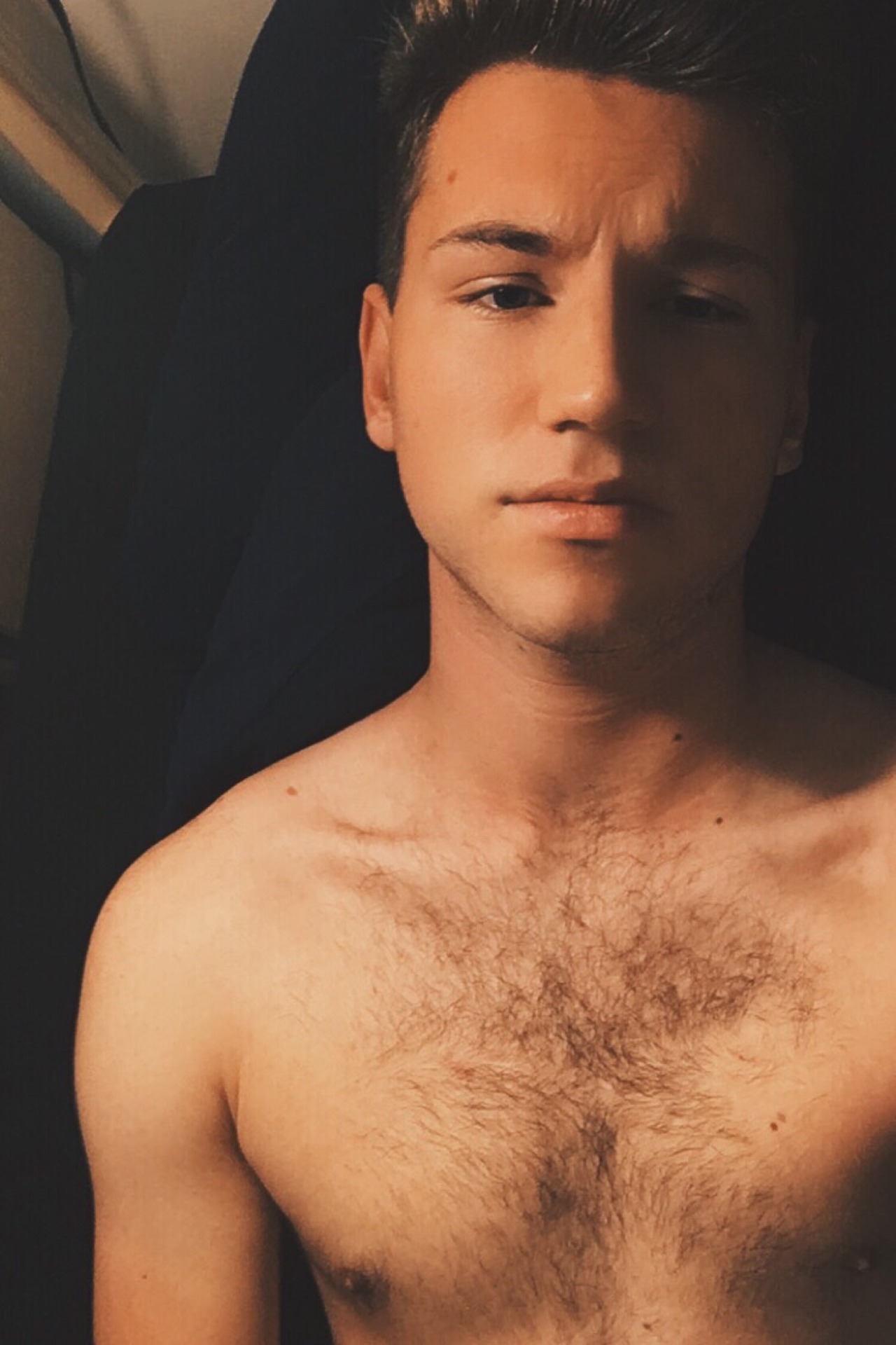 patrickisonline:  My chest is apparently v hairy 
