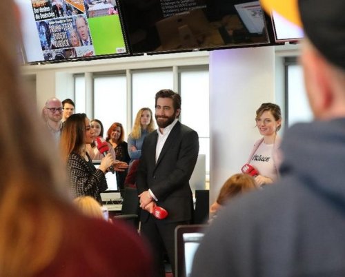 gyllenhaaldaily:@bild: We had Jake Gyllenhaal and Rebecca Ferguson today in the editorial department