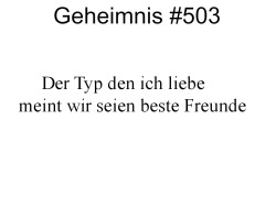 Wir sind ein Geheimnis