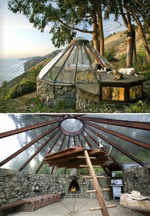 Incredible permanent camping situation.