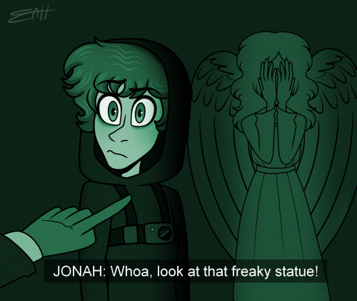 I Couldnt Help Myself, I Just Thought It Would Be Funny To Make Gabriel A Weeping Angel