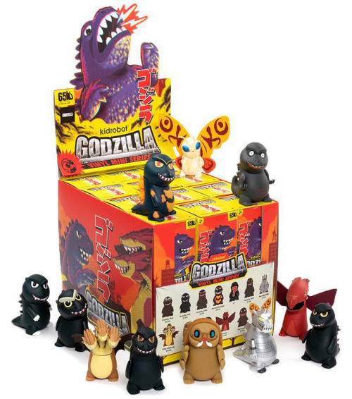 Kidrobot has released Godzilla blind box figures. - Broke 