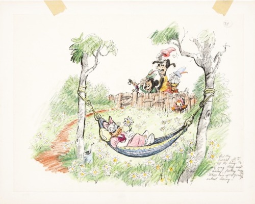 Undated Disney layout sketches.