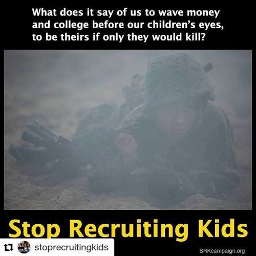 #Repost @stoprecruitingkids (@get_repost)・・・Economic insecurity is commonly used in military marketi