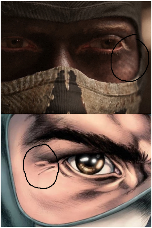 Shape Of His (side Of The) Face, Tho It Seems Like A Stretch