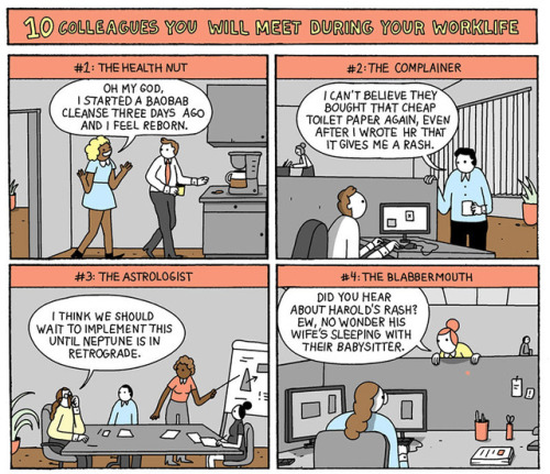 warandpeas: 10 Colleagues You’ll Meet During Your Work Life for Toggl