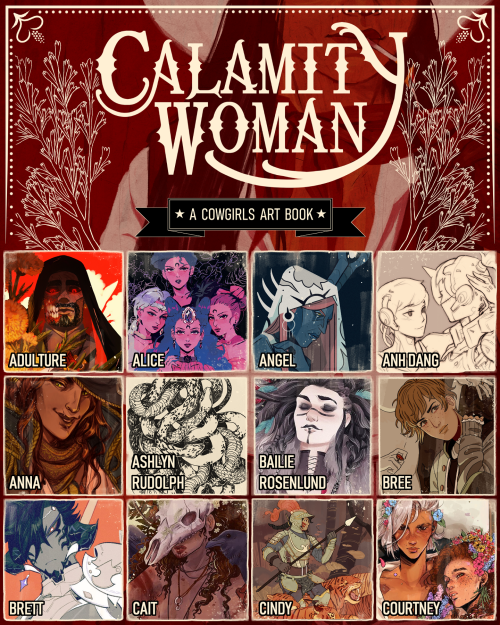 cowgirlsartbook:Introducing the artists of Calamity Woman! We’re delighted to present over 60 incred