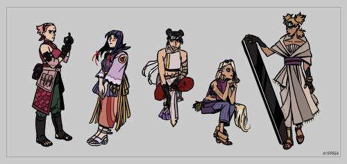 I gave the Naruto girls some new looks!(pls lemme know in the tags which one is your fav omg)