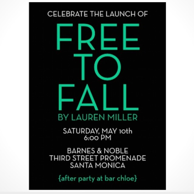 YOU are invited! Come celebrate with me on Saturday, May 10th at 6 pm at B&N in Santa Monica. Lucky for me, @brookeanderson is going to moderate my Q&A! #freetofall