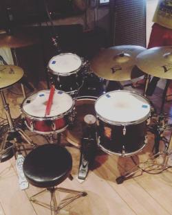 Recording drums honey!