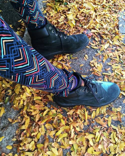 First #timberlands day of the year . . . . . #lularoe #lularoeleggings #fall #leaves (at Downtown Pi