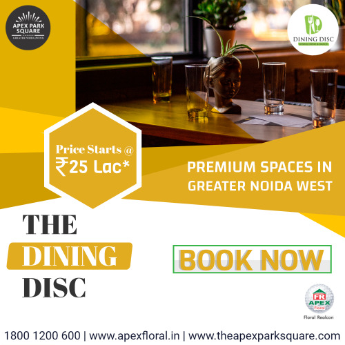 The Dining Disc Price Starts @ Rs. 25 Lac*, Apex Park Square
Provide You Premium Spaces in Greater Noida West at Affordable Price. Book Now!Call Us – 1800-1200-600 or Visit Us at https://theapexparksquare.com/ #ApexParkSquare#CommercialProperty#RetailSpaces#Offer#PropertyInvestment#RetailShops#DiningDisc#CommercialSpaces#Discount