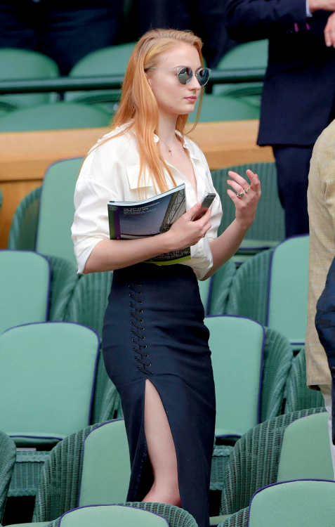 Porn photo thronescastdaily:  Sophie Turner at the SW19