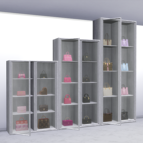 Luxe Display Cabinet With Open Door• Same 16 swatches as my first version (with both doors closed!) 