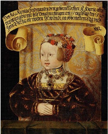 Portrait of the Archduchess Maria of Austria by Jakob Seisenegger, 1535 