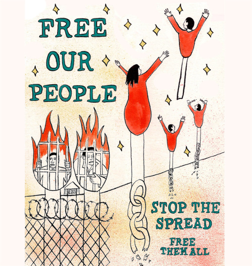 Stop the spread! Free them all! Now more than ever we need to #freeourpeople from jails, prisons, an