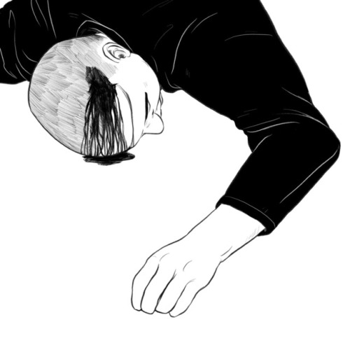 Illustration for Reveal News&rsquo; Instagram about a man who was put into rehab work camp.