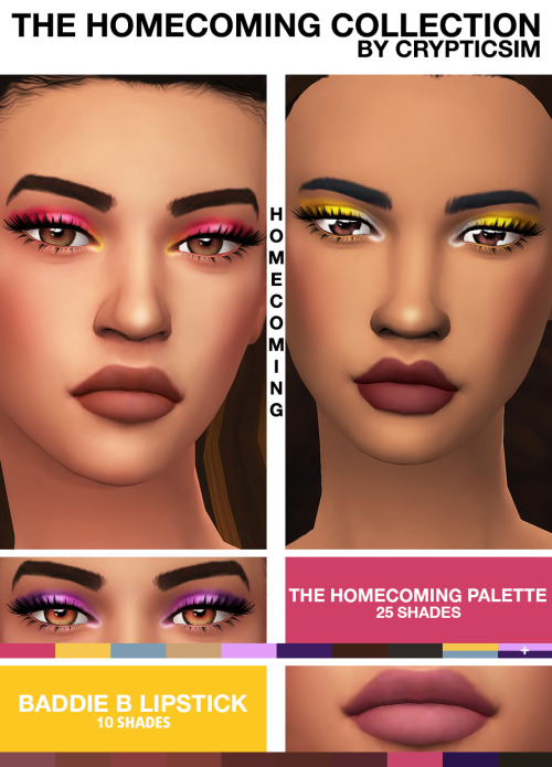 crypticsim: THE HOMECOMING COLLECTION The Homecoming Collection is an eyeshadow and lipstick set ins